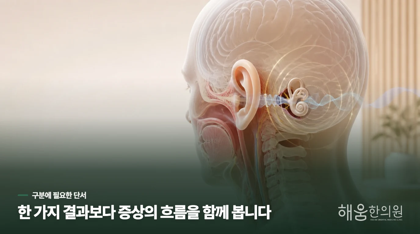 이비인후과 평가 뒤 한의 진료의 초점이 좁혀집니다