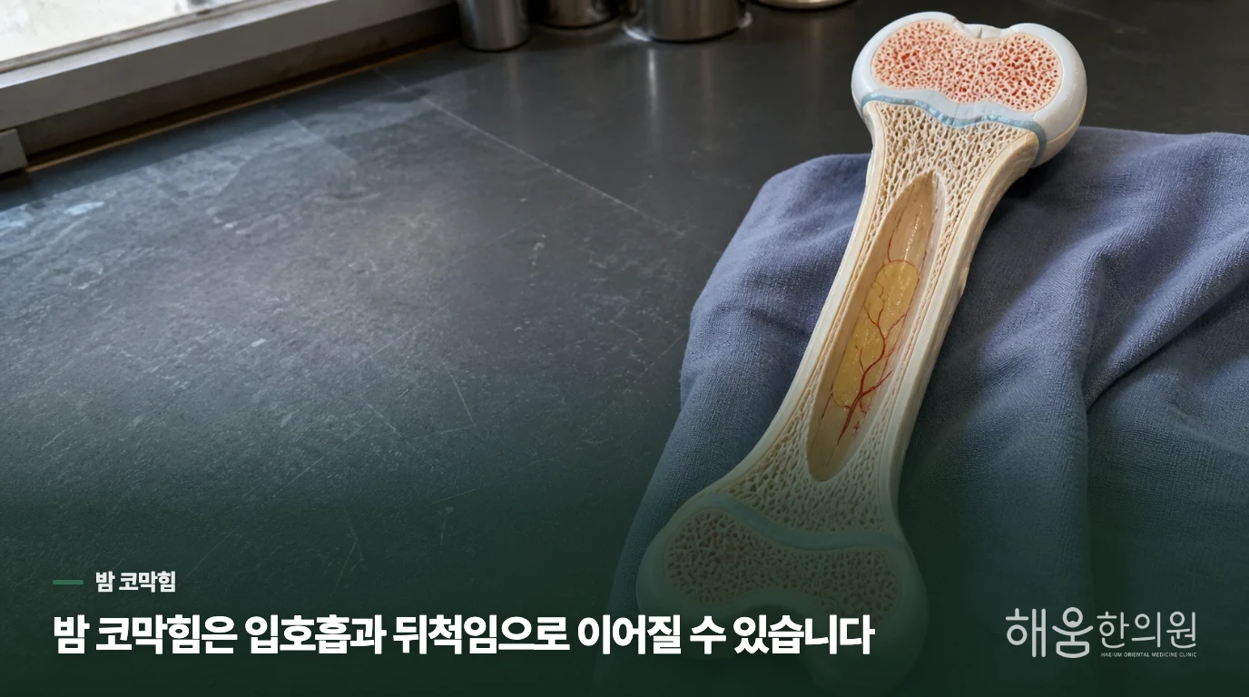 밤에 코막힘이 심해지면 입호흡이 늘어나는 이유