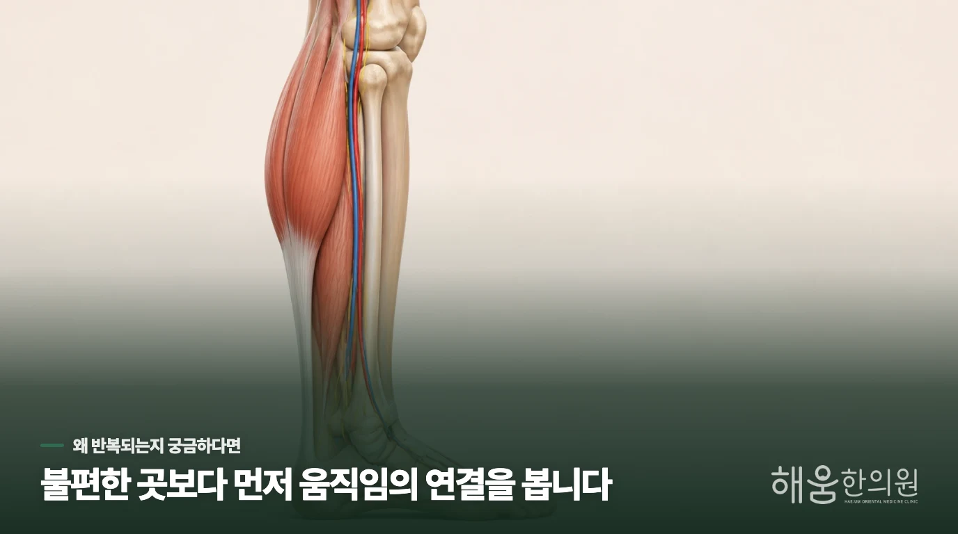 오후만 되면 종아리가 팽팽하게 붓고 무거운데 왜 이럴까요?